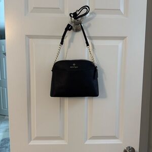 Nanette Lepore Black Crossbody Bag with Gold Chain